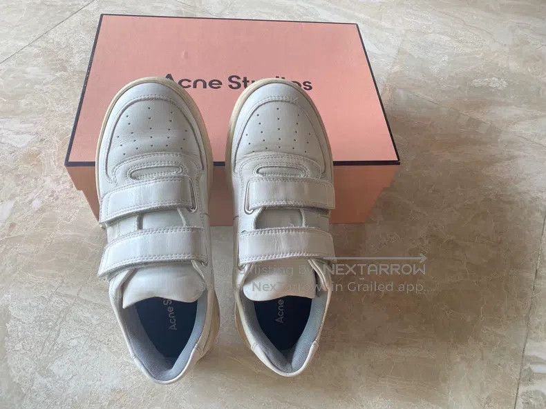 Acne Studios Acne Studios Velcro White Sneakers Size US 5.5 / EU 38 - 1 Thumbnail