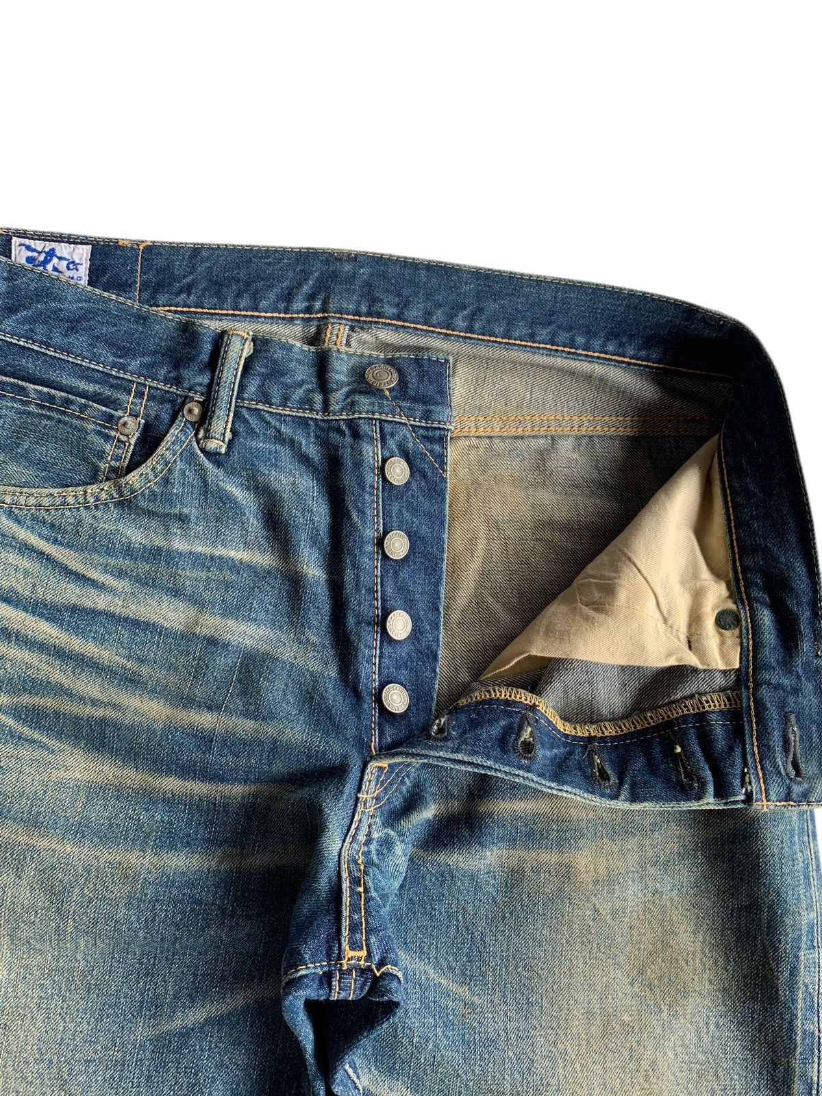 Kapital Vintage Eight-G Japanese Mudwash Selvedge Distressed Denim Size US 32 / EU 48 - 19 Thumbnail