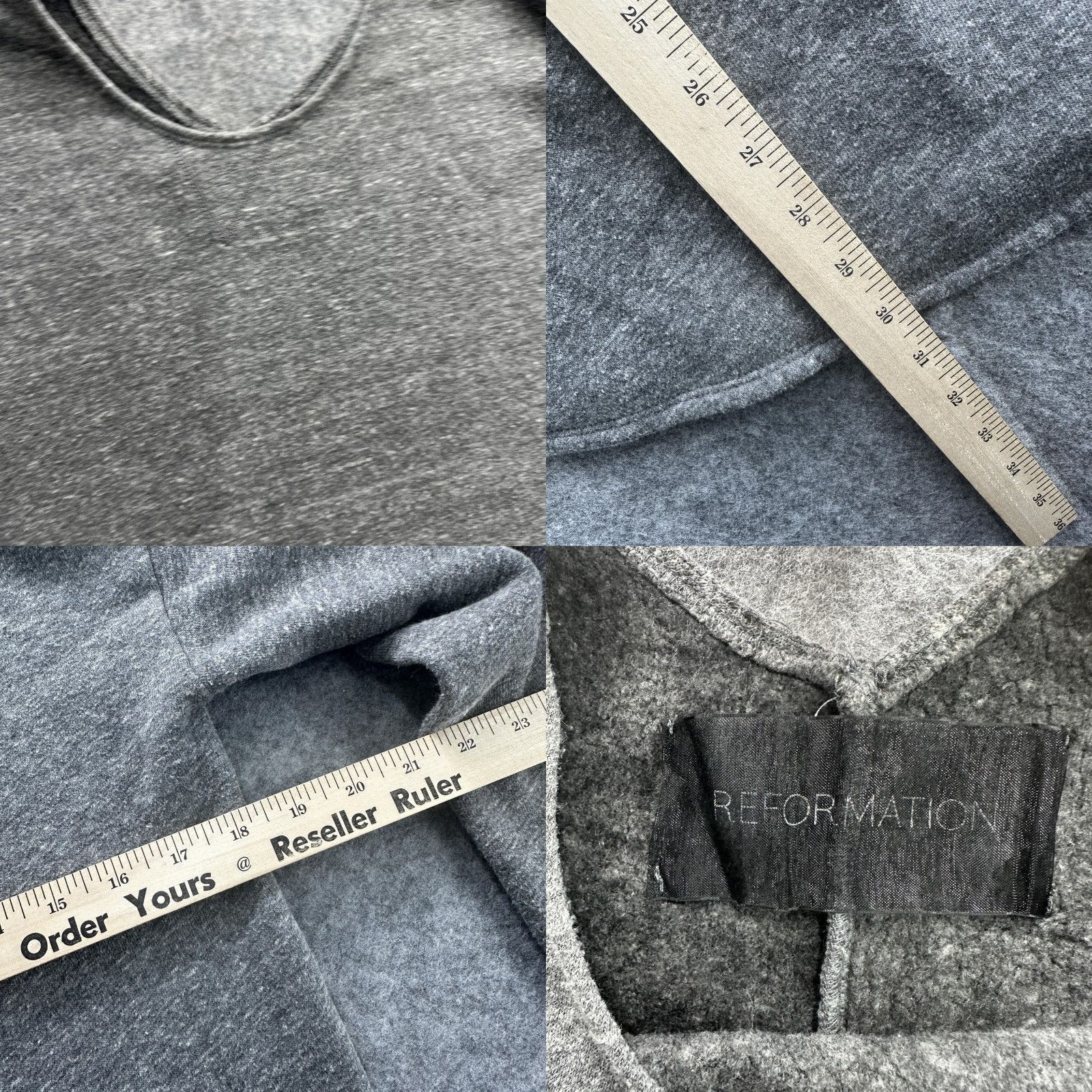 Reformation Reformation Sweater Womens XS Gray Long Sleeve Pullover Curved Hem Made USA Eco Size XS / US 0-2 / IT 36-38 - 8 Thumbnail