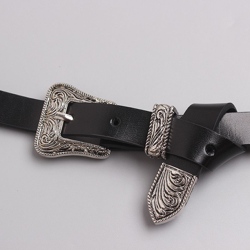 Vintage Carved Buckle Twisted Metal Chain Belts Size ONE SIZE - 6 Thumbnail
