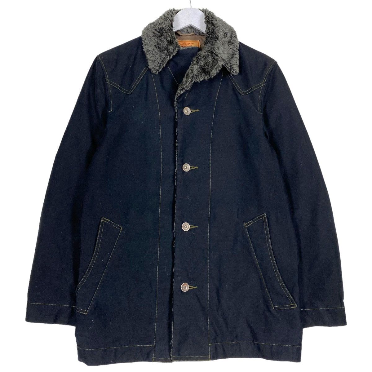 Levi's 💥LEVIS DECK BUTTON CHORE SHERPA COLLAR JACKET Size US L / EU 52-54 / 3 - 1 Thumbnail