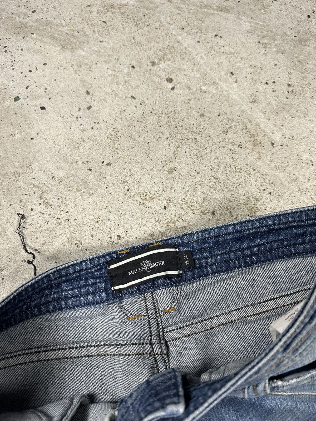 Designer × Japanese Brand By Marlene Birger Denim Biker Moto Jeans Pants Size US 29 - 11 Thumbnail