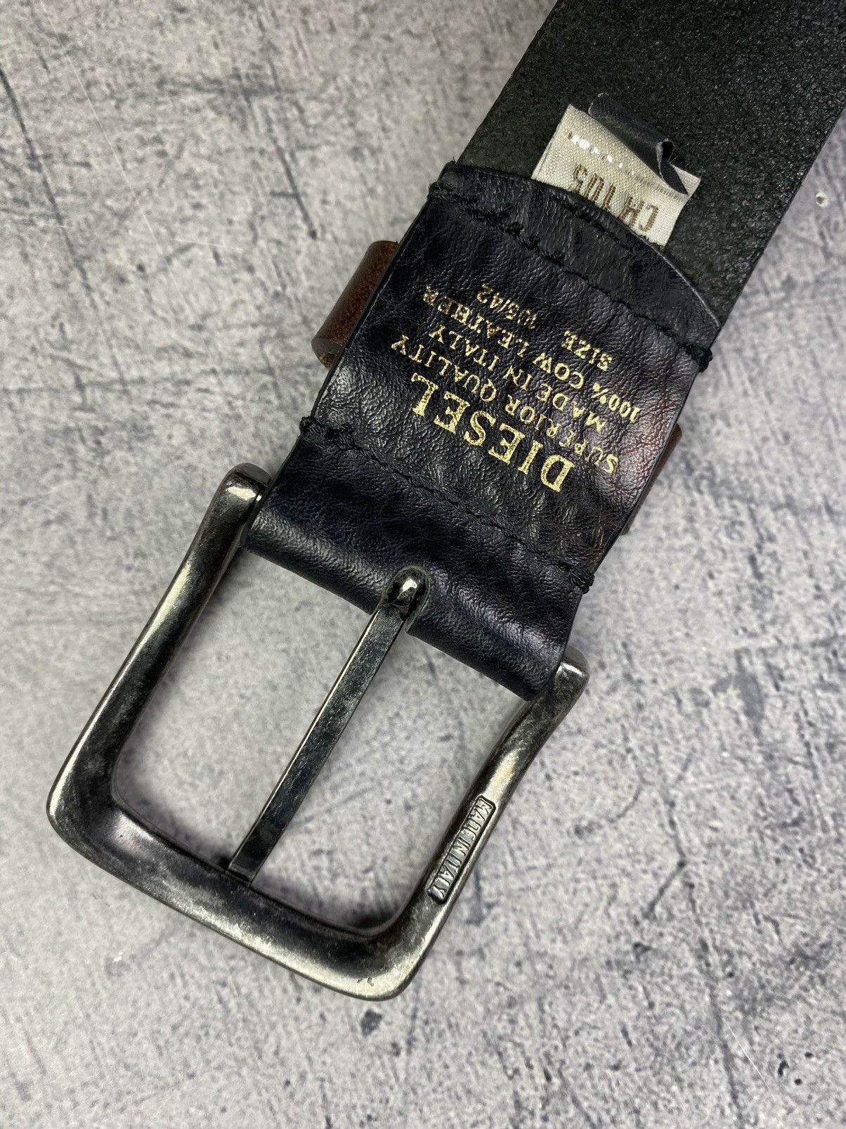 Diesel × Vintage Vintage Diesel Leather Belt Size ONE SIZE - 18 Thumbnail