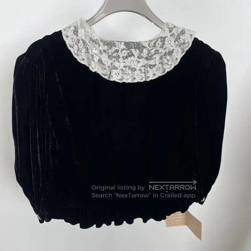 Miu Miu Miu Miu Summer Black Short Sleeve Blouse . Size M / US 6-8 / IT 42-44 - 2 Thumbnail