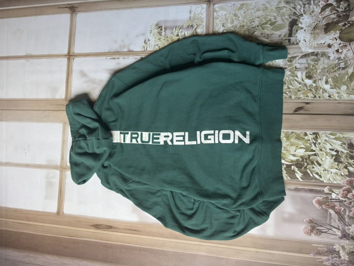 True Religion True Religion Double-Zip Boxy Hoodie - Forest Green Size US L / EU 52-54 / 3 - 7 Thumbnail