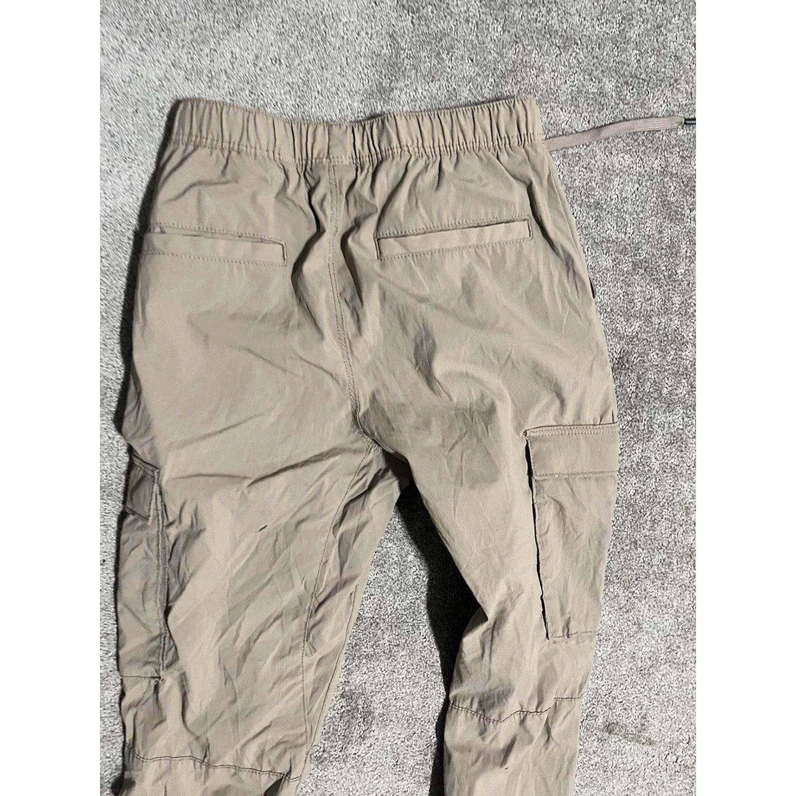 H&M H&M Regular Fit Cargo Pants XS Beige Mens Size US 27 - 4 Thumbnail