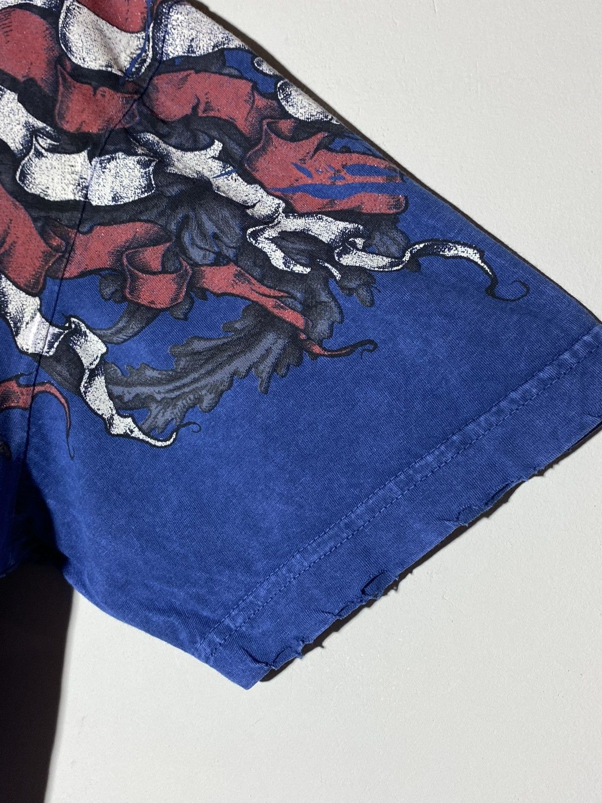 Affliction 🔥 AFFLICTION USA FLAG TEE METAL CROSS TATTOO STYLE 00s Size US XL / EU 56 / 4 - 9 Thumbnail