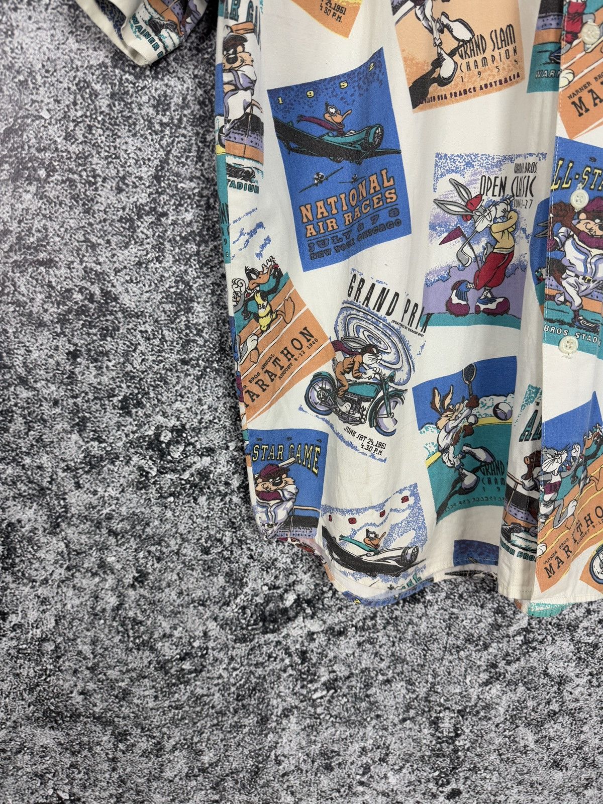 Warner Bros Rare Vintage 1993 Warner Bros Short Sleeve Shirt Bunny Taz Size US M / EU 48-50 / 2 - 4 Thumbnail