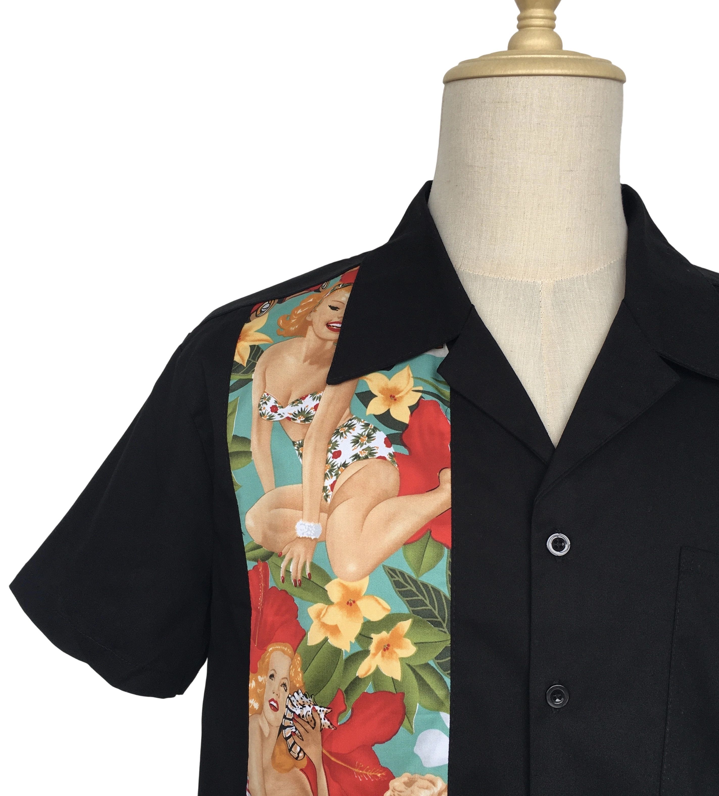 Other Men's Casual Shirts 1950's Retro Vintage Tops Cars Pattern Size US XXL / EU 58 / 5 - 5 Thumbnail
