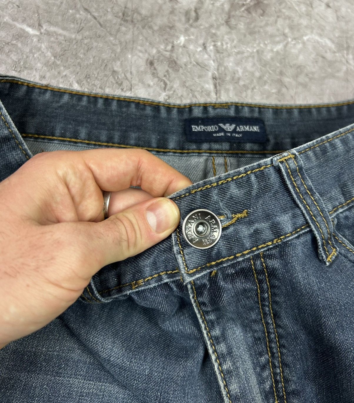 Armani Vintage Armani Jeans Big Logo Denim Pants size 32 Size US 32 / EU 48 - 8 Thumbnail