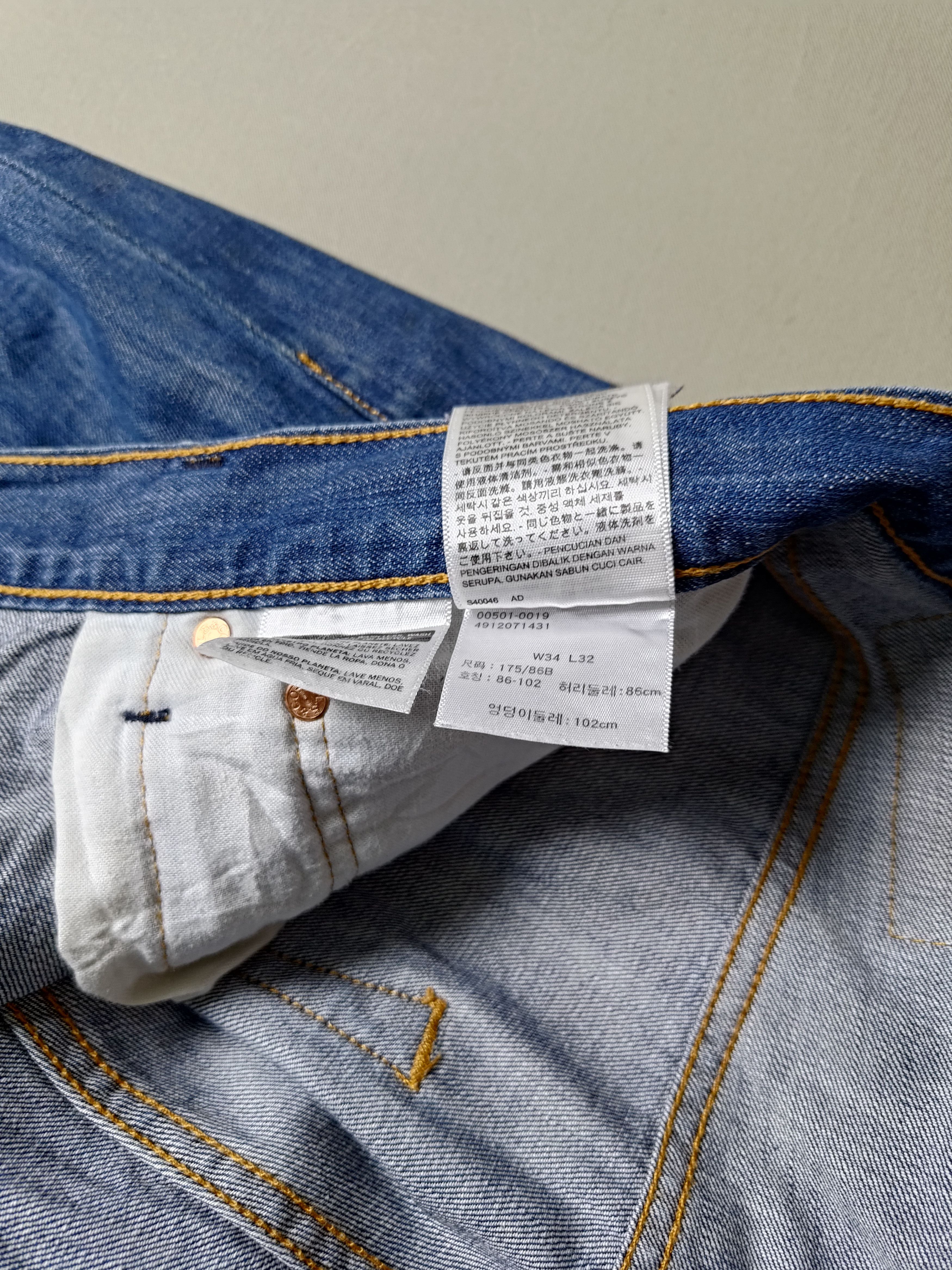 Levi's Levi's 501 Jeans Mens 34*32 Size US 36 / EU 52 - 6 Thumbnail