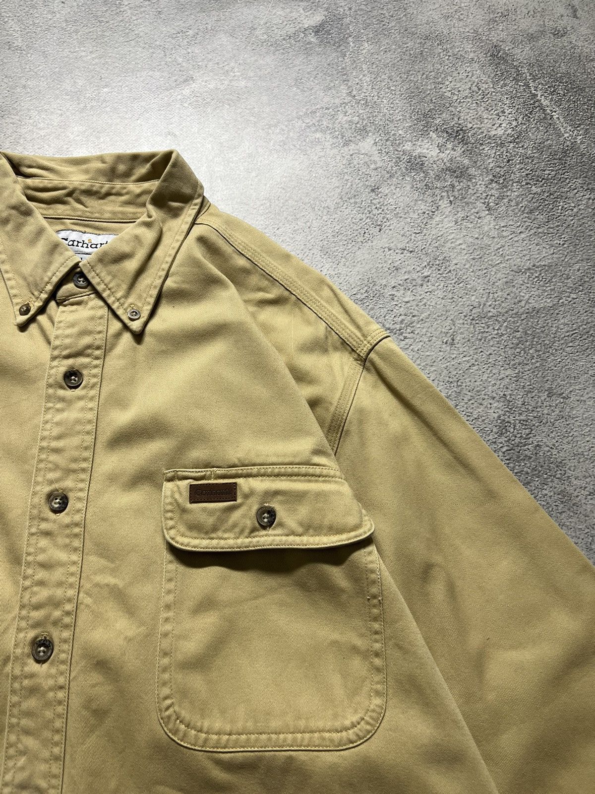 Carhartt × Carhartt Wip × Vintage Vintage Y2k Carhartt Flannel Work Overshirt Jacket 00’s Size US L / EU 52-54 / 3 - 1 Thumbnail