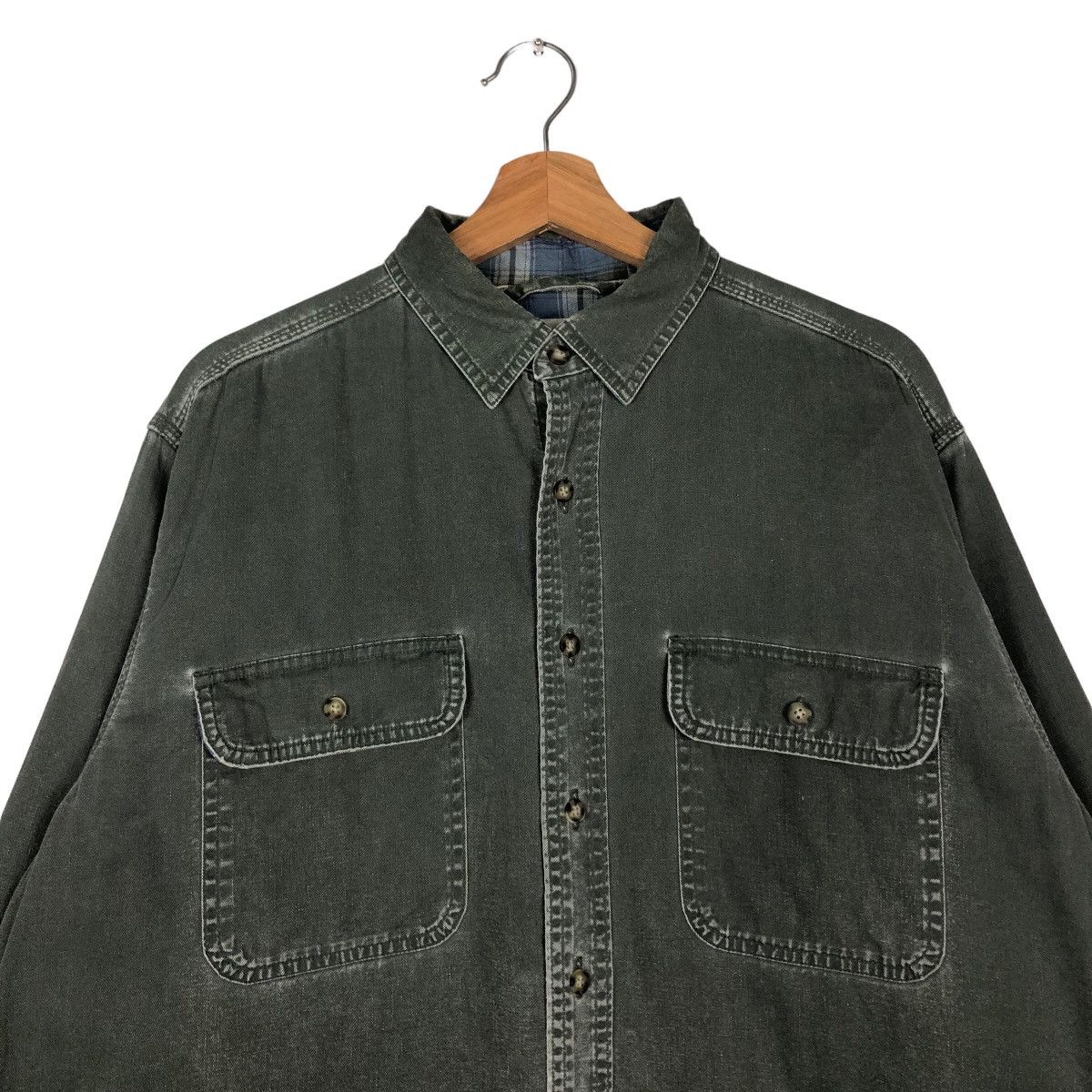 Japanese Brand 🔥Vintage Chore Jacket L.L.Bean Tartan Checked Lining Size US M / EU 48-50 / 2 - 3 Thumbnail