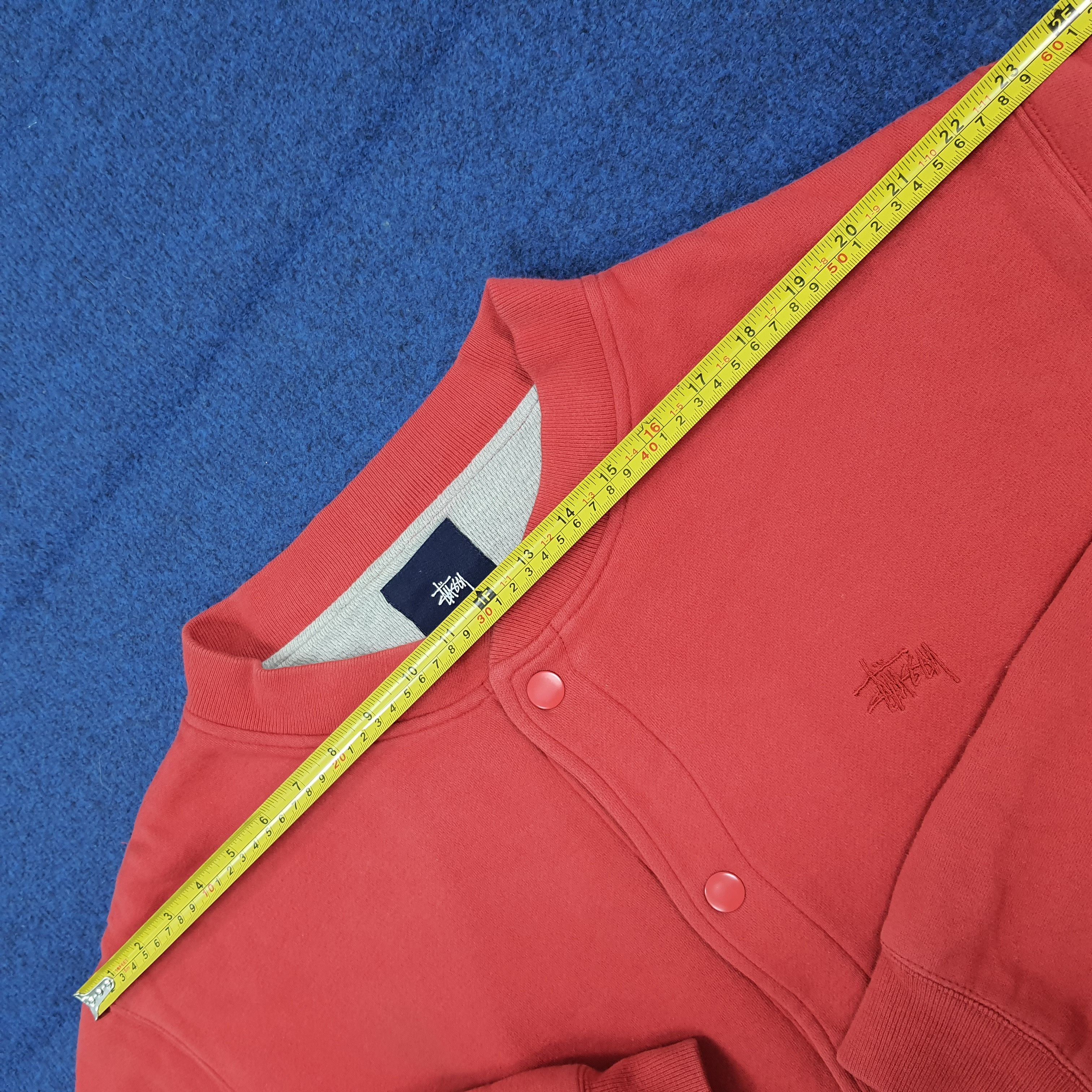 Stussy Vintage Stussy Streetwear Red Varsity Button Up Jacket Size US XL / EU 56 / 4 - 11 Thumbnail