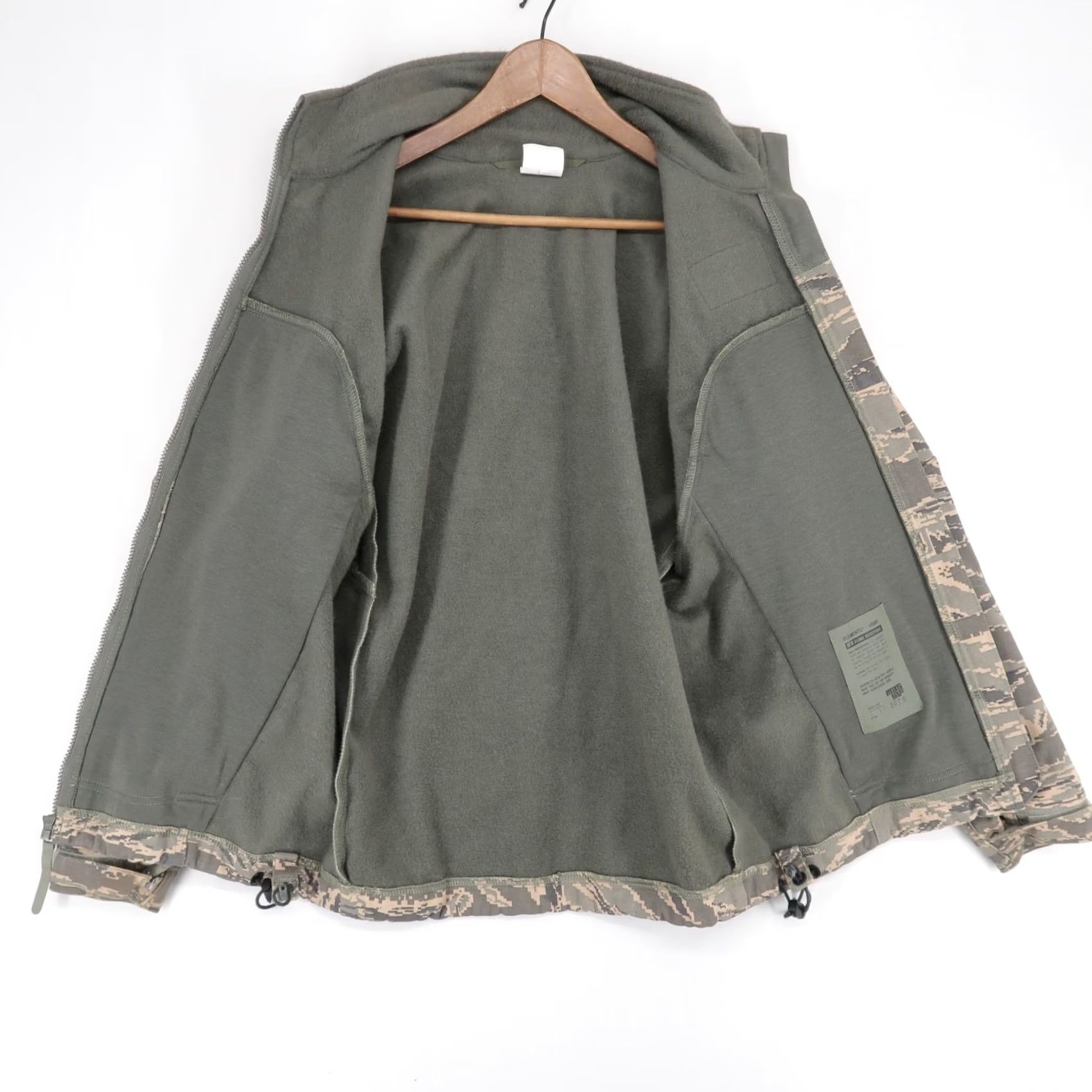 Vintage Massif Elements Jacket Men S Gray Green Tiger Stripe Flame Resistant Fleece USA Size US S / EU 44-46 / 1 - 3 Thumbnail