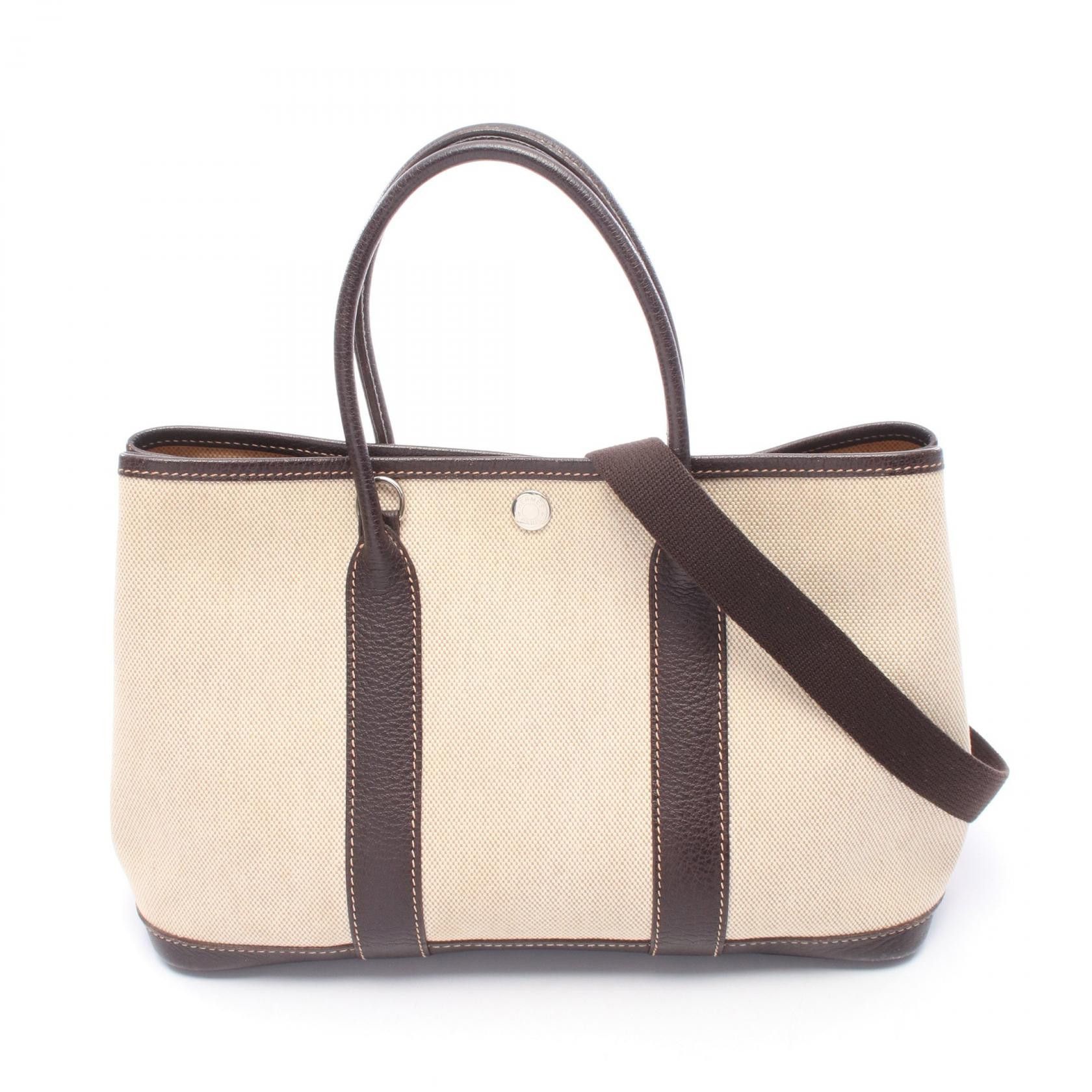 Hermes Hermes Hermes Garden Party TPM Toile H Tote Bag Leather Tote Bag H2004 DUTY FREE for USA Size ONE SIZE - 1 Thumbnail