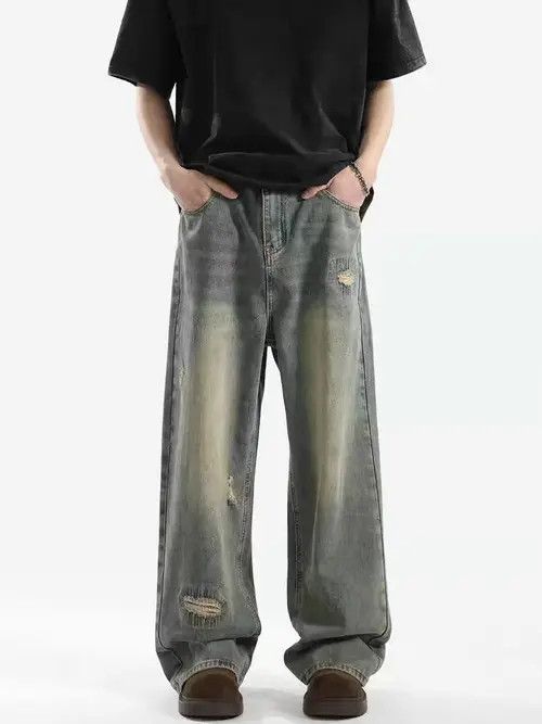 Japanese Brand HamadLight Blue High Street Vintage Loose Casual Pants Size US 29 - 2 Thumbnail