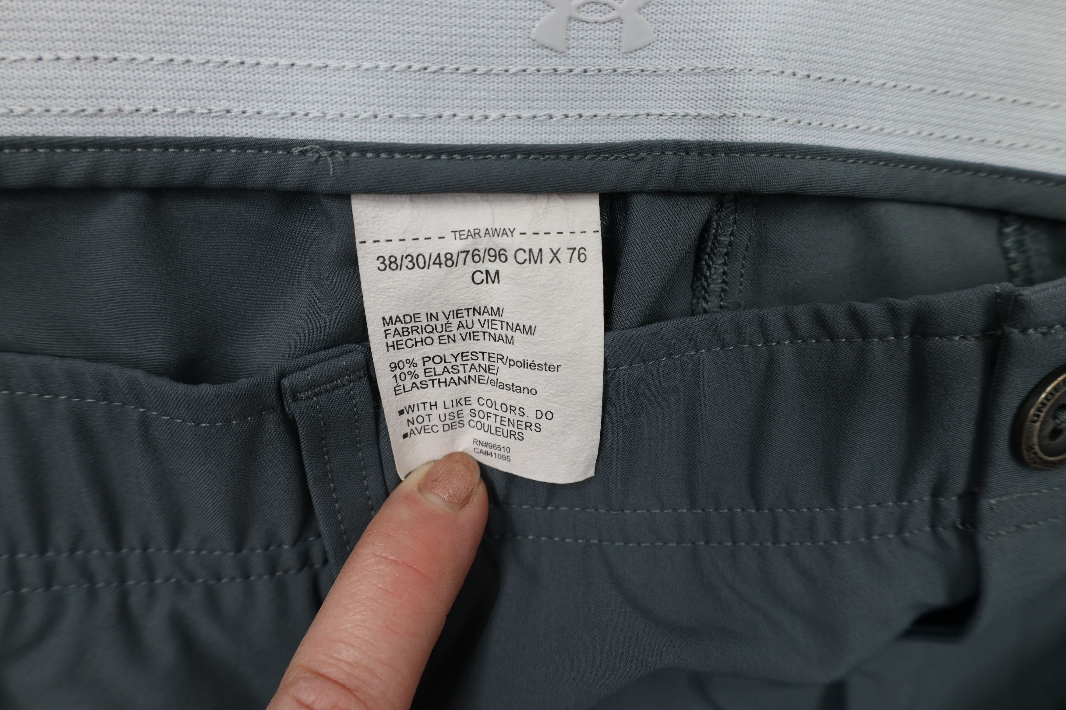 Under Armour × Vintage Under Armour Stretch Tech Golfing Golf Chino Pants Gray Size US 38 / EU 54 - 10 Thumbnail