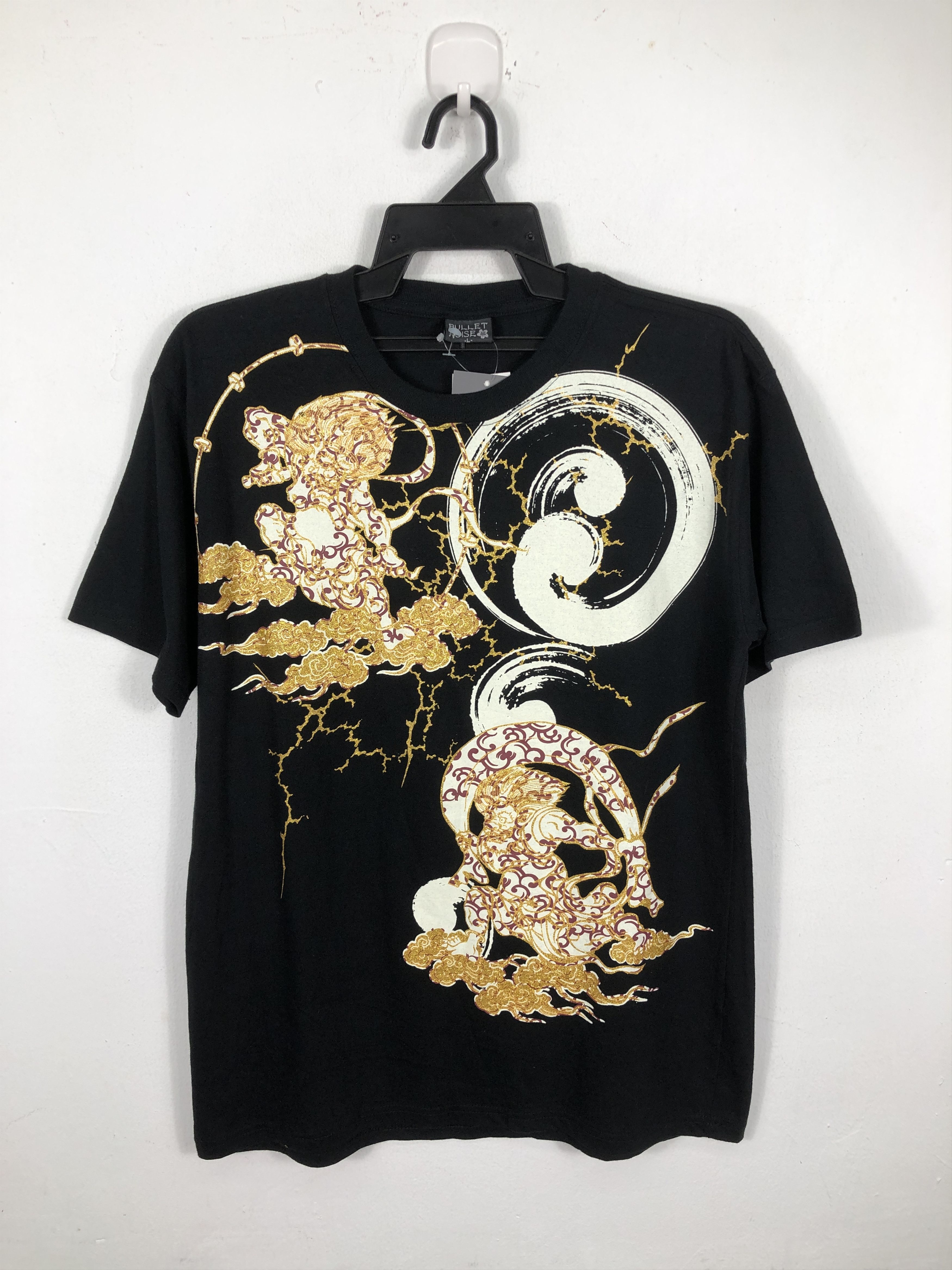 Japanese Brand Japanese Brand Bullet Noise Fujin And Raijin T-Shirt Size US M / EU 48-50 / 2 - 1 Thumbnail
