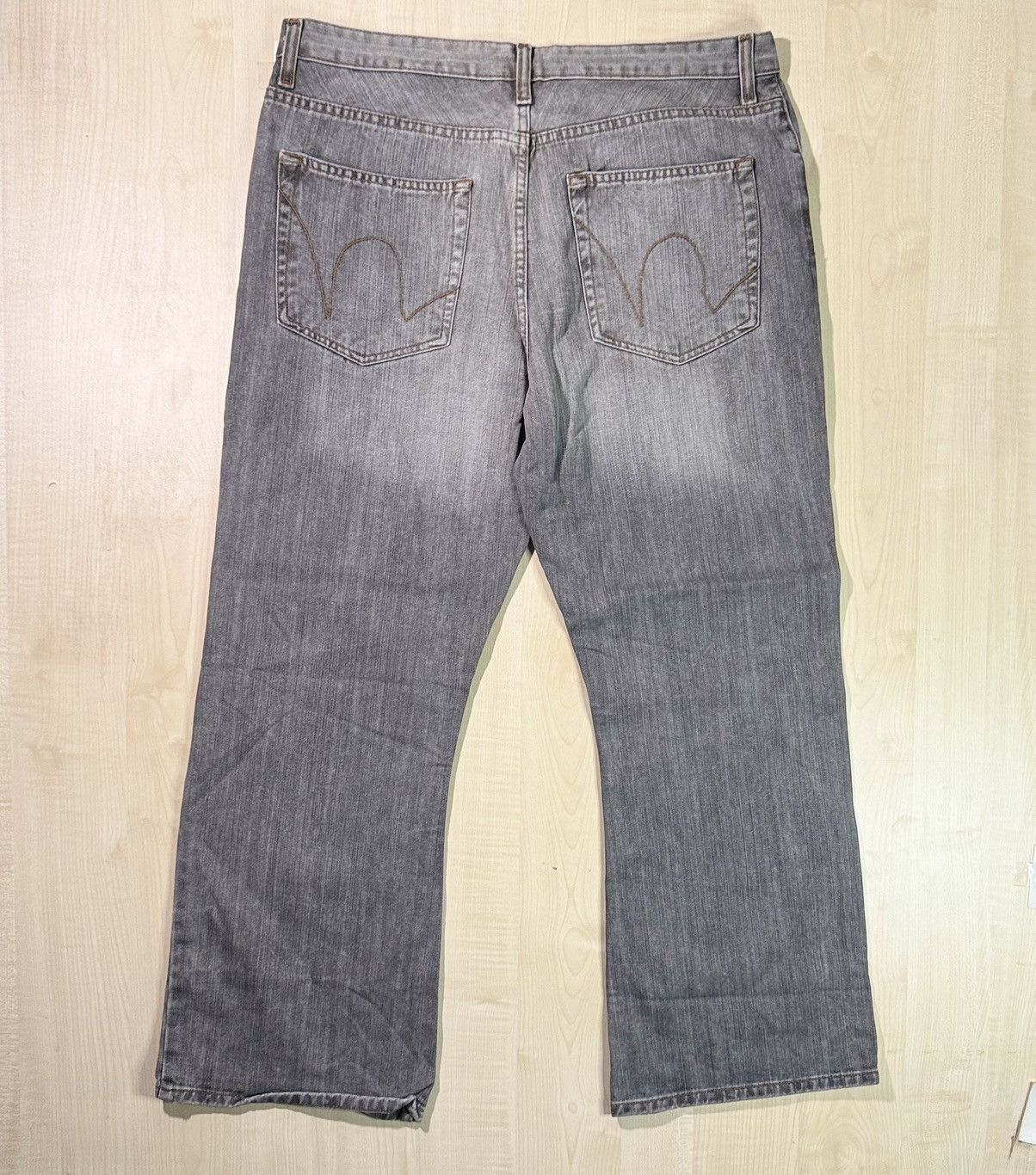 Burton Y2K Bootcut Jeans 36x28 Light Grey Faded Burton Size US 36 / EU 52 - 3 Thumbnail