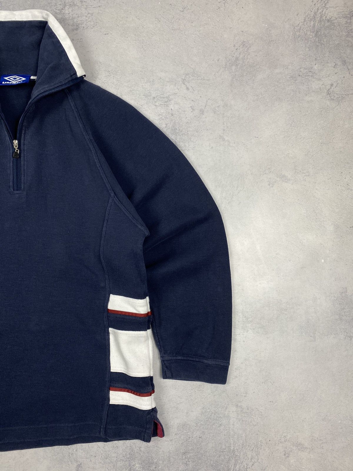 Umbro Vintage 90s Umbro Sweater 1/3 Zip Up Retro Jumper Sweater Size US XS / EU 42 / 0 - 4 Thumbnail