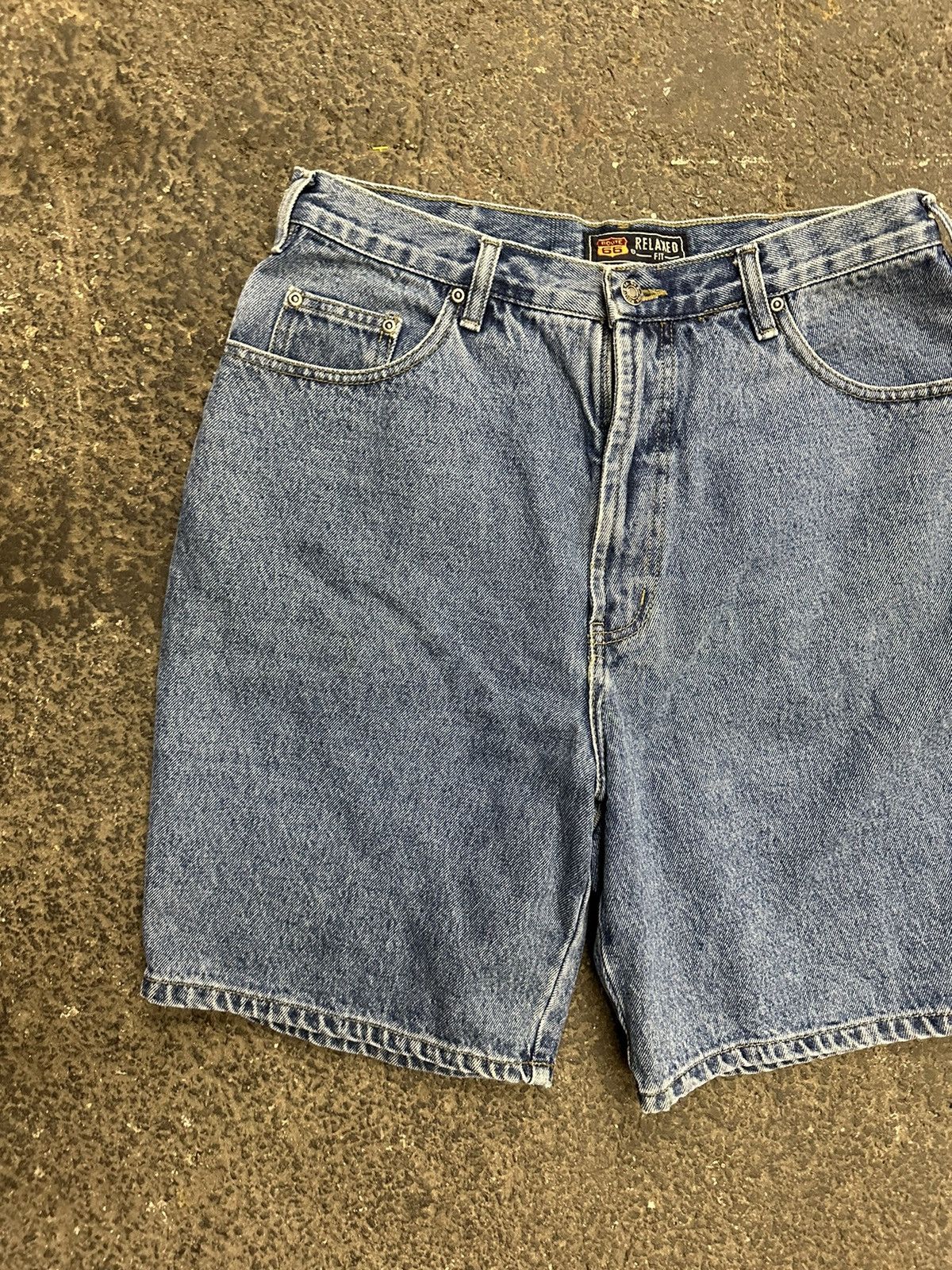 Japanese Brand × Vintage Y2K Route 66 baggy jorts Size US 34 / EU 50 - 3 Thumbnail