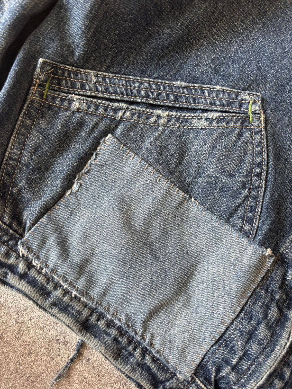Polo Ralph Lauren VERY RARE POLO RALPH LAUREN DISTRESSED DENIM WORK JACKET Size US L / EU 52-54 / 3 - 3 Thumbnail