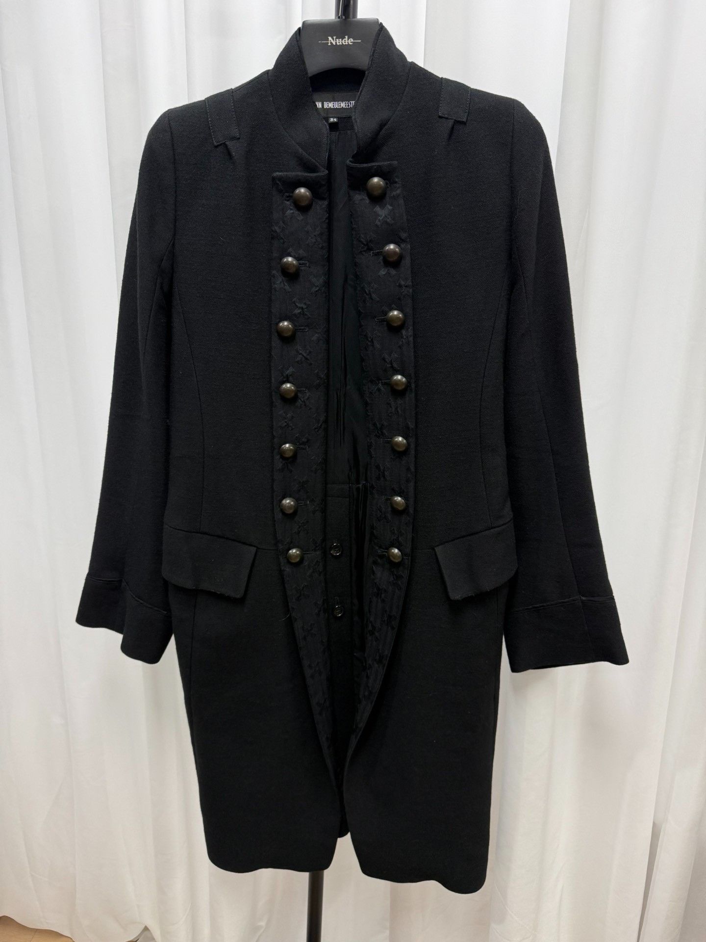 Ann Demeulemeester Ann Demeulemeester Court Napoleon Coat 34 Size XXS / US 00 / IT 34 - 1 Thumbnail