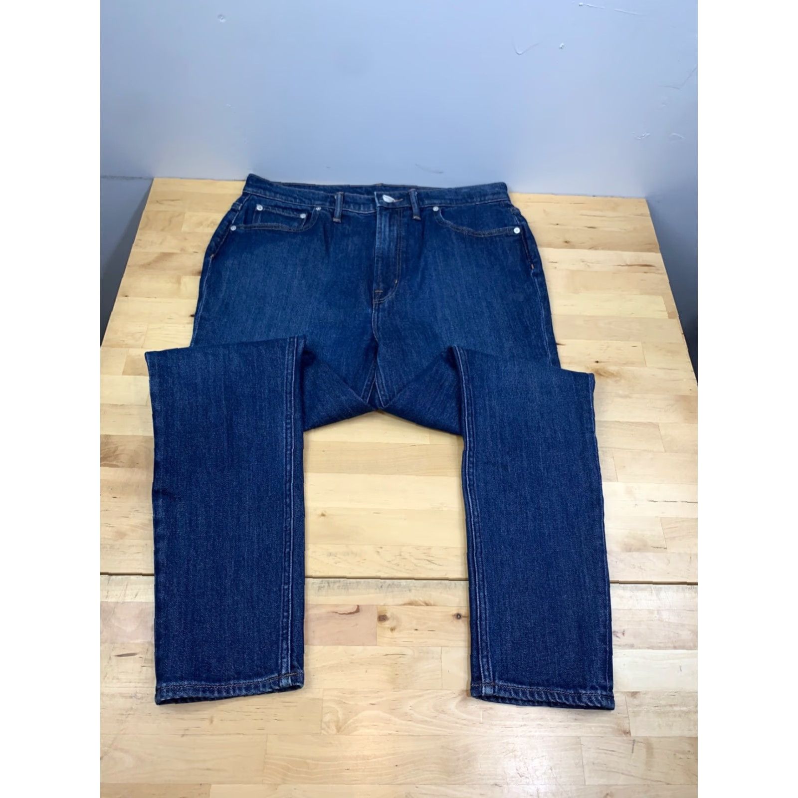 Outerknown Outknown Ambassador Slim Fit Denim Jeans Mens 32x28 Indigo Blue Casual Slim Straight 9383 Size US 32 / EU 48 - 2 Thumbnail