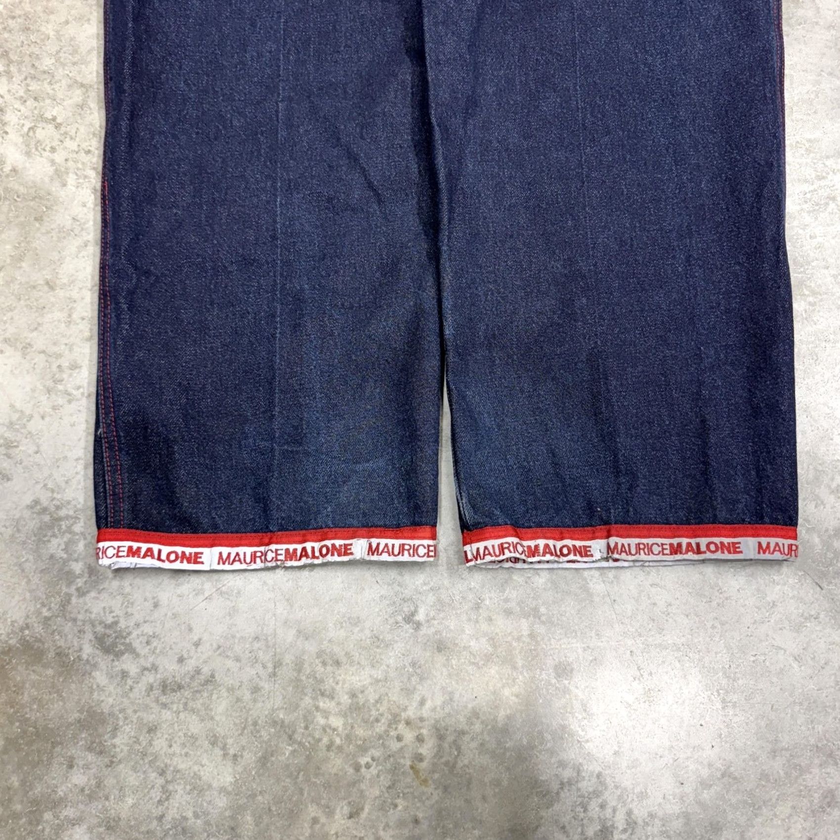 Vintage VINTAGE MOJEANS Jeans Mens 40x34 Blue Wide-Leg 5-Pocket Cotton Solid Logo Y2K Maurice Malone Hong Kong Mens Size US 40 / EU 56 - 2 Thumbnail