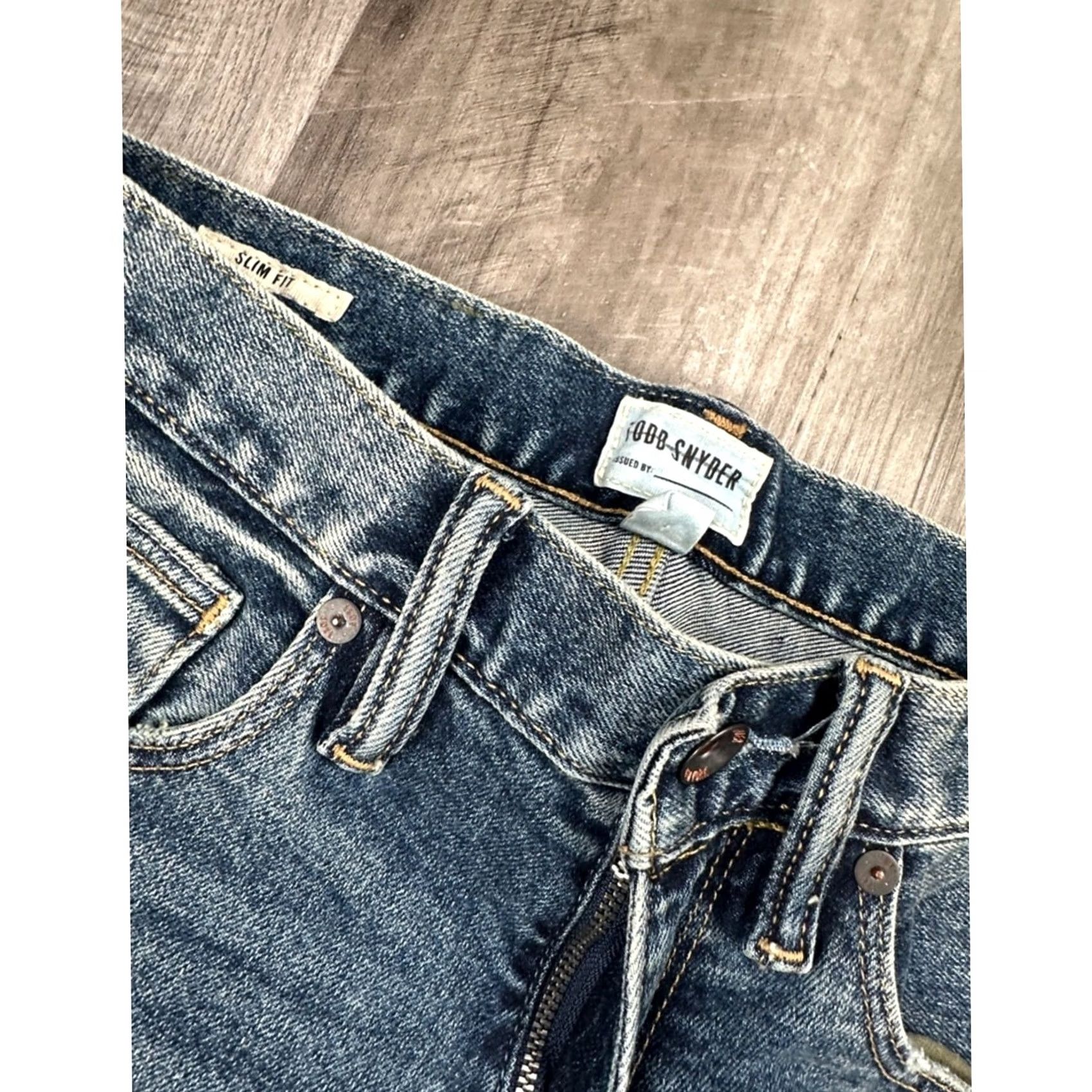Todd Snyder Todd Snyder Slim Fit 5 Pocket Stretch Jeans Shirt? Size US 28 / EU 44 - 6 Thumbnail