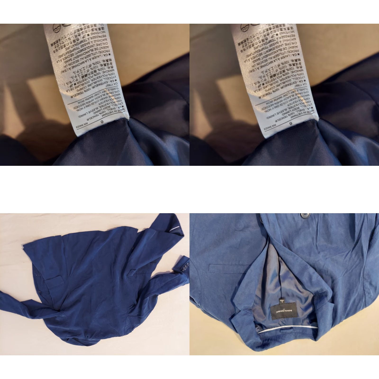 Banana Republic Womens Banana Republic Jacket Blazer 6 Blue Shirt? Size M / US 6-8 / IT 42-44 - 8 Thumbnail