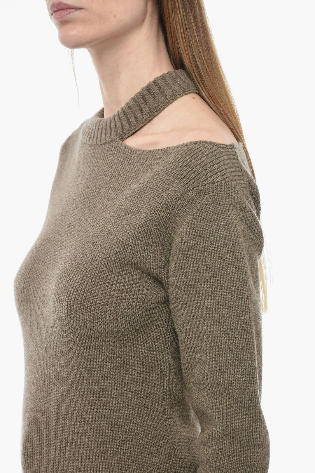 Sacai og1mm0724 Wool Oversized Sweater in Brown Size M / US 6-8 / IT 42-44 - 3 Thumbnail