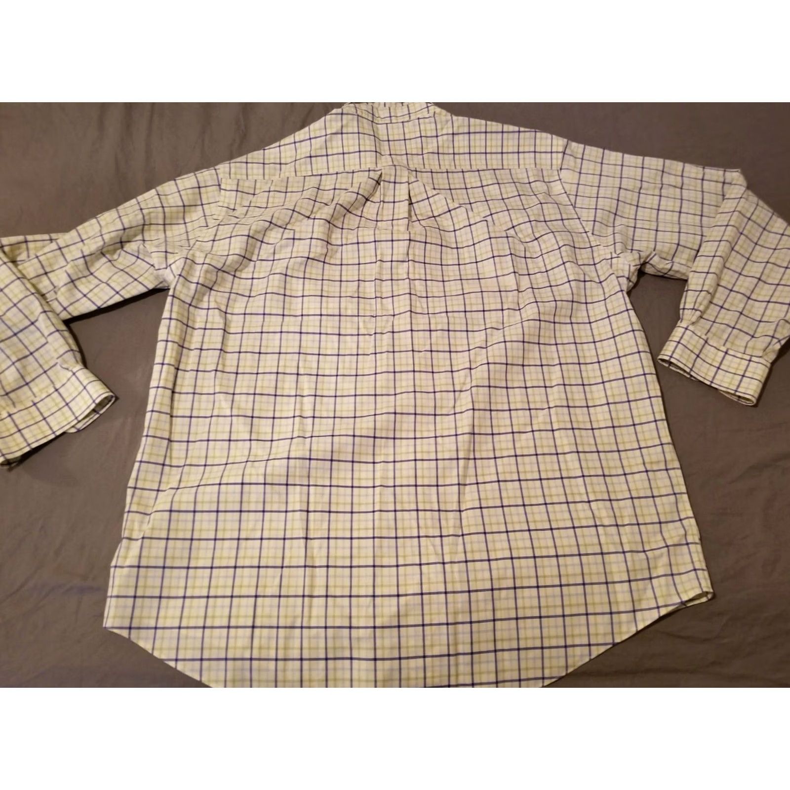 Brooks Brothers Brooks Brothers Dress Shirt Men L Green White Cotton Button Long Sleeve Striped Shirt Programmed: N/A Size 42R - 5 Thumbnail