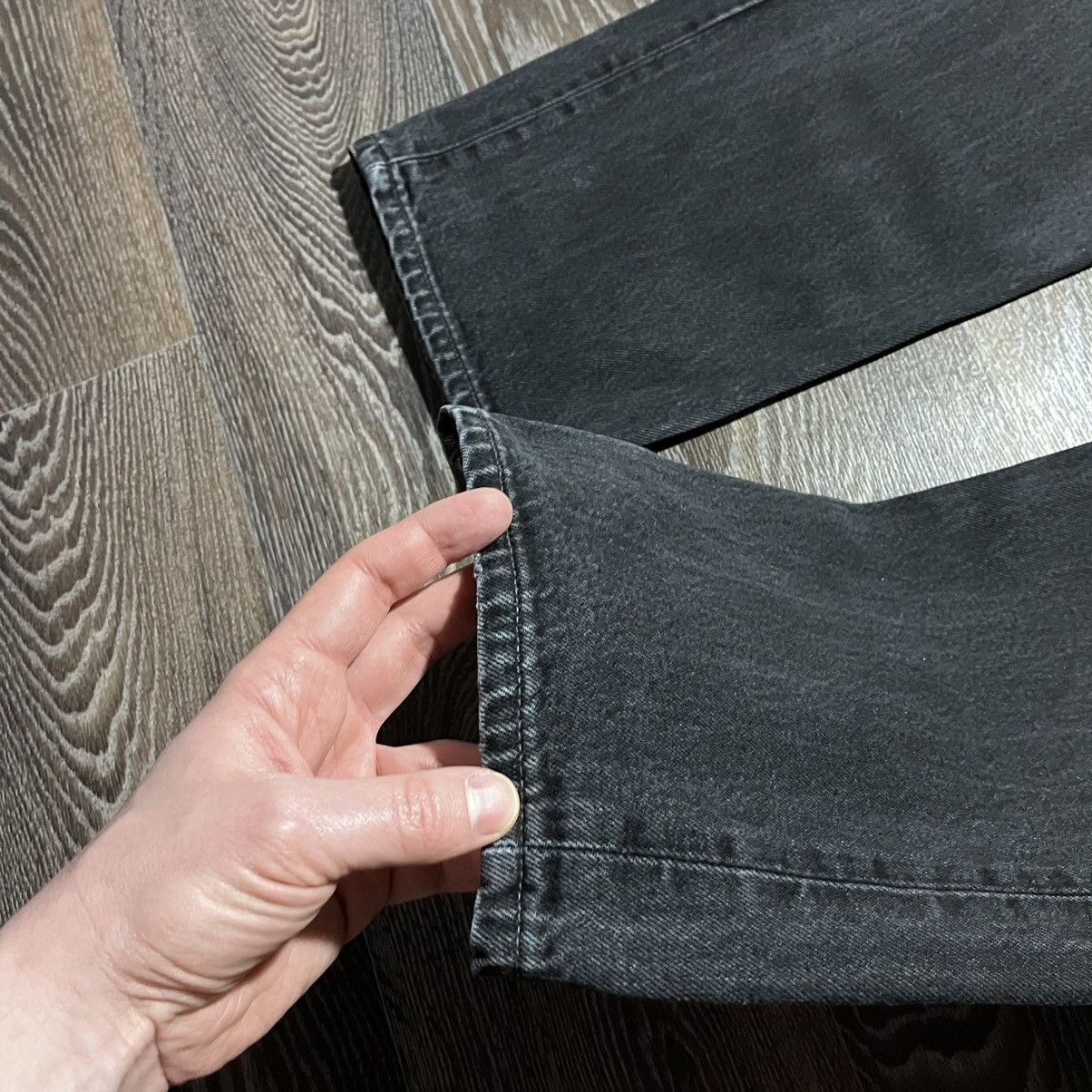 Levi's Vintage LEVI’S 501 Made In USA Washed Denim Black Jeans Size US 34 / EU 50 - 5 Thumbnail