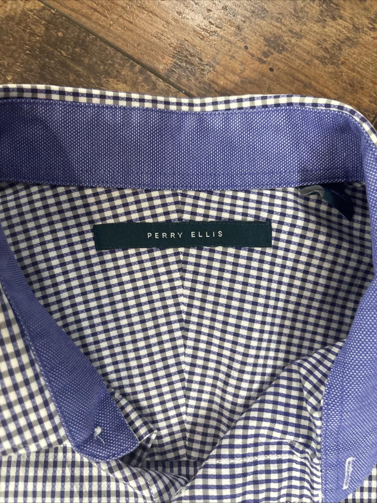Perry Ellis Perry Ellis Men's XL Plaid Long Sleeve Button-Down Shirt Size US XL / EU 56 / 4 - 5 Thumbnail