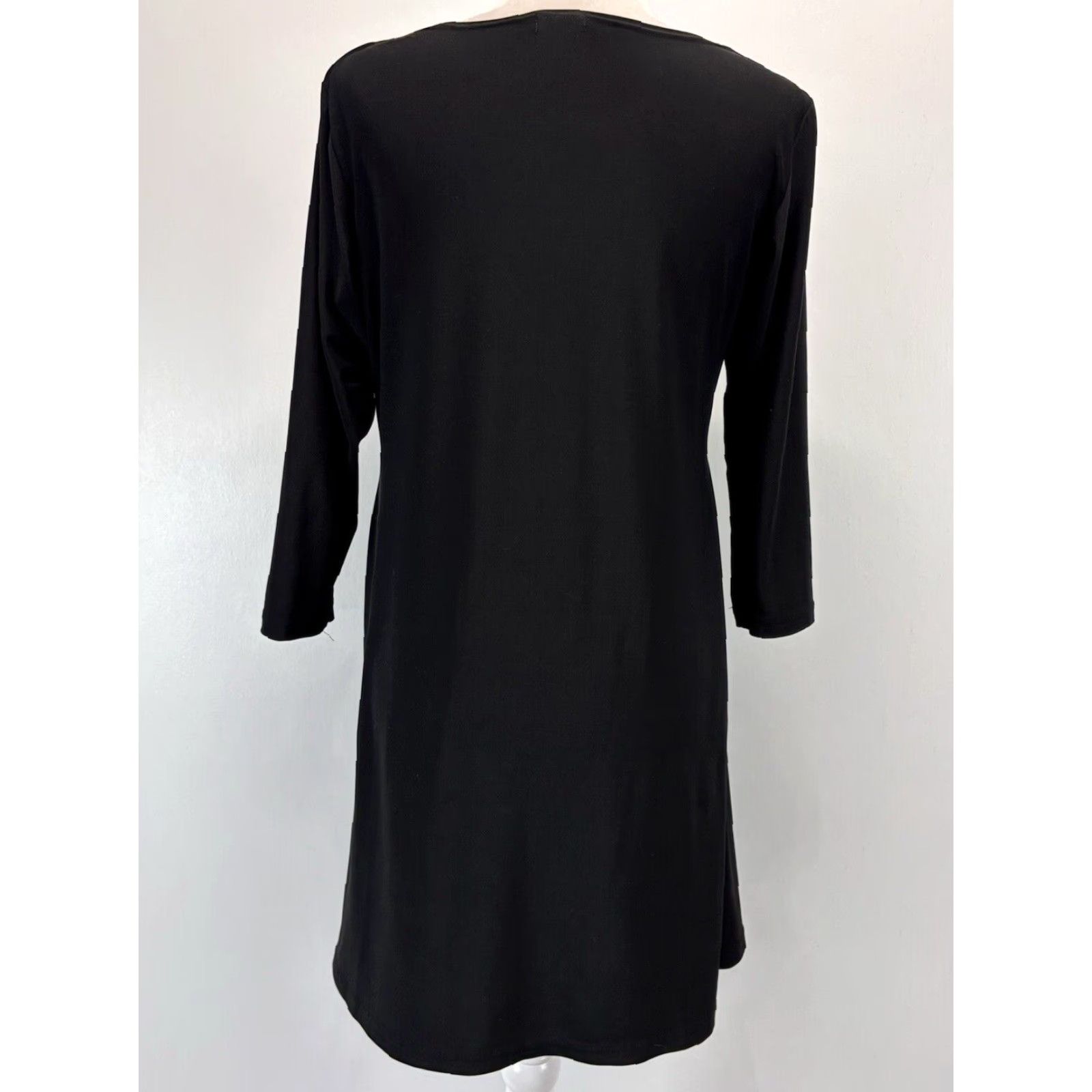 Vintage Sympli Shirt Women’s Sz 12 Black Stretch Cutout Tunic Canada Size XL / US 12-14 / IT 48-50 - 3 Thumbnail