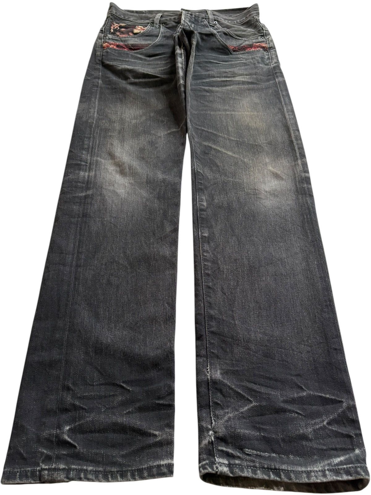 Japanese Brand Vintage Japanese Brand Bush Pant Buckle Back Jeans Size US 31 - 1 Thumbnail
