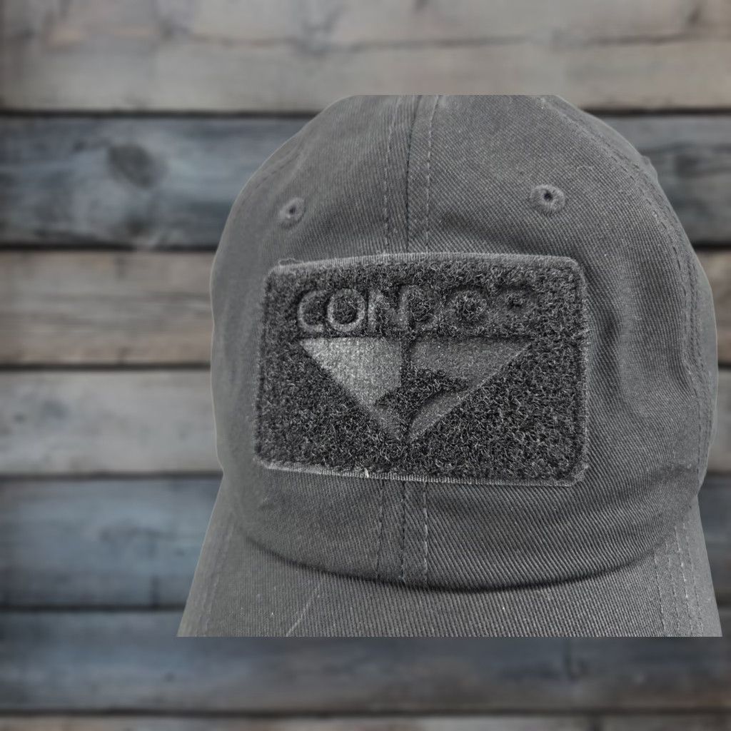 Vintage Condor Cap Adult Black Adjustable Breathable Tactical Patch Mens Hat Baseball Cap Size ONE SIZE - 1 Thumbnail