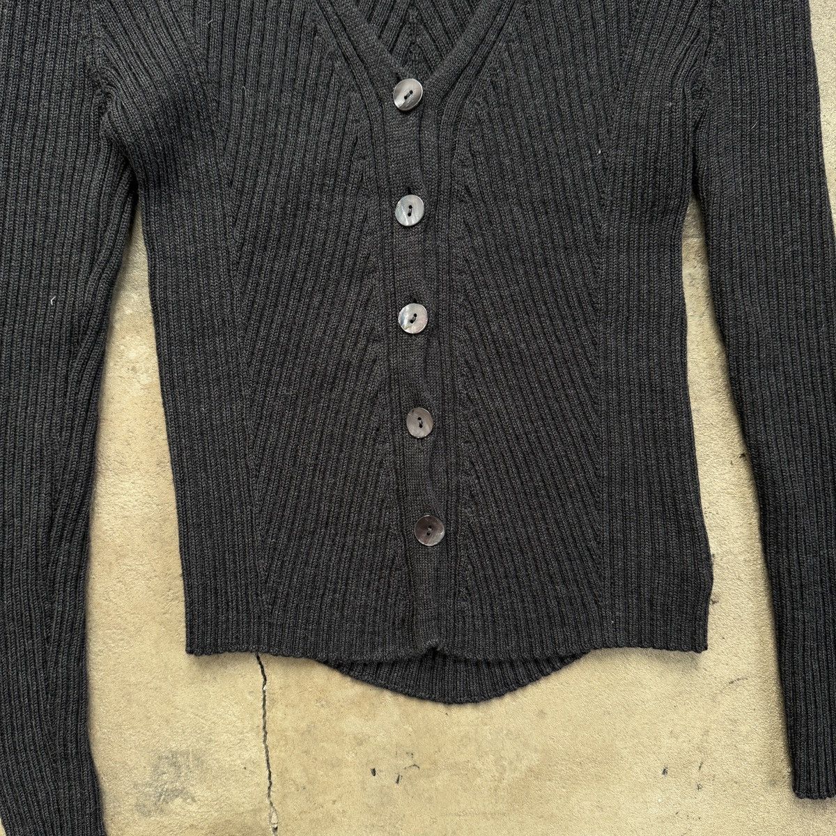 Other No Man’s Land Button Up Gray Merino Wool Cardigan Size M / US 6-8 / IT 42-44 - 3 Thumbnail