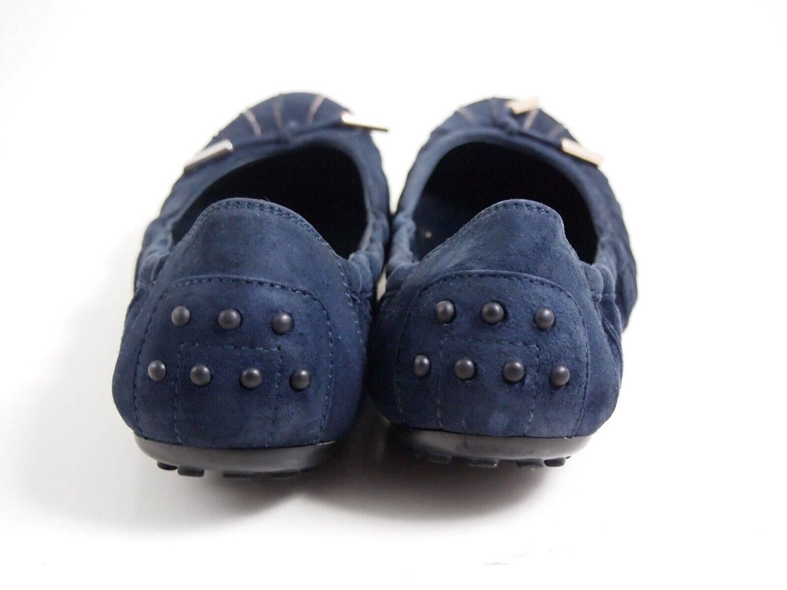 Tod's Tod's Ballet Flat Blue Suede Gold Sequins EU 37.5 US 7.5 Size US 7.5 / IT 37.5 - 5 Thumbnail
