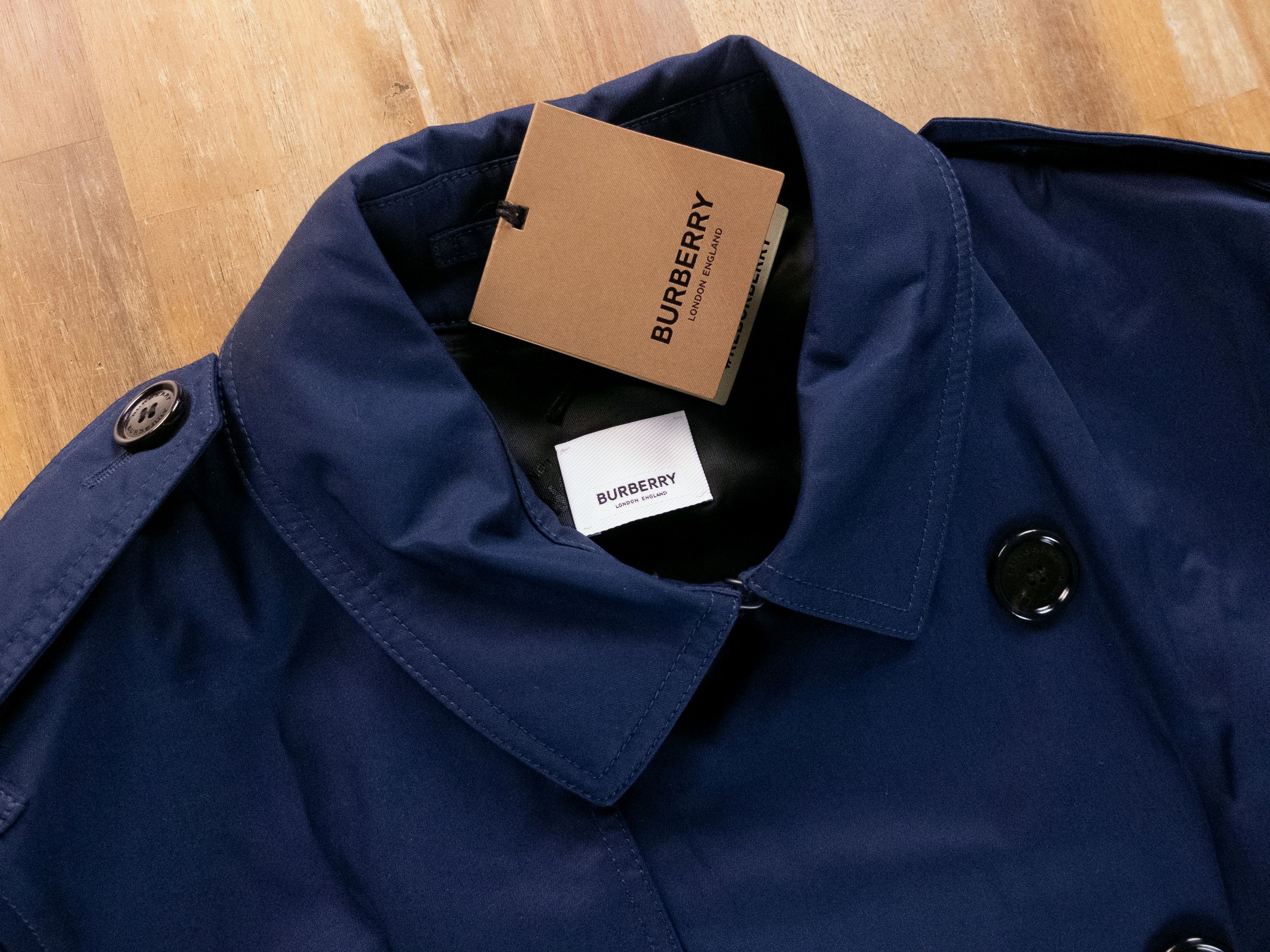 Burberry BURBERRY Britton navy blue cotton trench coat Large Size US L / EU 52-54 / 3 - 4 Thumbnail