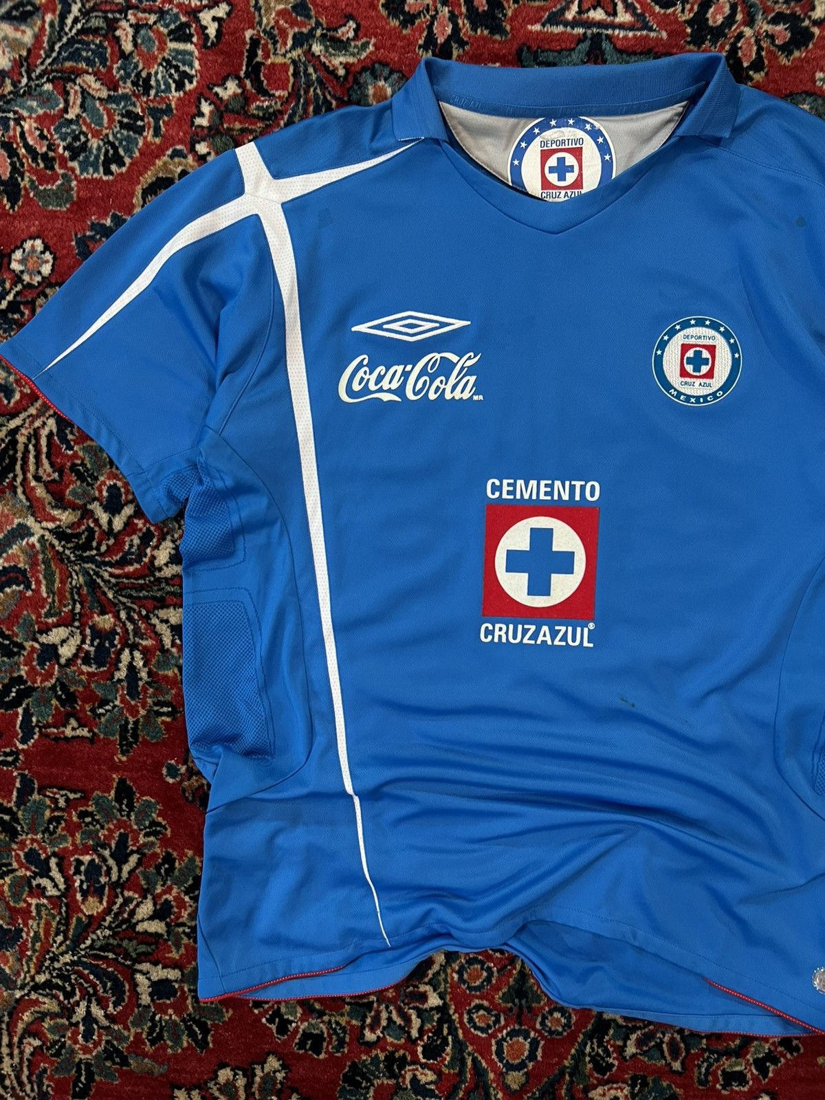 Adidas Puma Liga MX Cruz Azul FC Soccer Futbol Jersey Kit Size US L / EU 52-54 / 3 - 2 Thumbnail