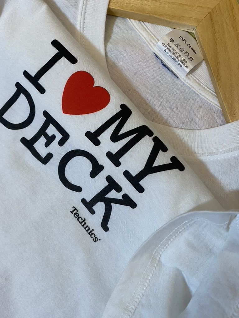 Vintage 00s Vintage DMCWorld I Love My Technics Deck Promo T Shirt Size US XL / EU 56 / 4 - 7 Thumbnail