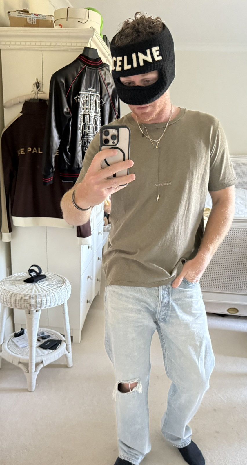 Celine $1.3k SS25 Celine knee rip Wesley jeans breezy point Hedi 30 Size US 30 / EU 46 - 6 Thumbnail