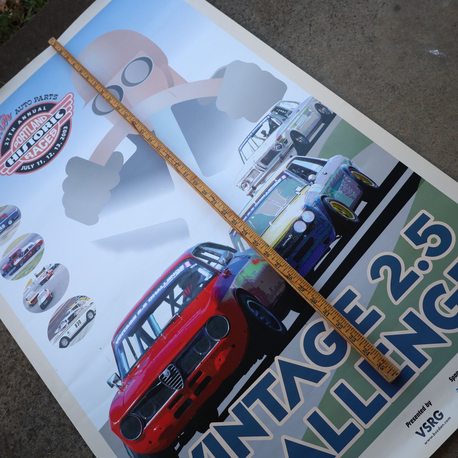 Vintage 2003 Portland Historic Races Vintage 2.5 Challenge Poster Size ONE SIZE - 13 Thumbnail