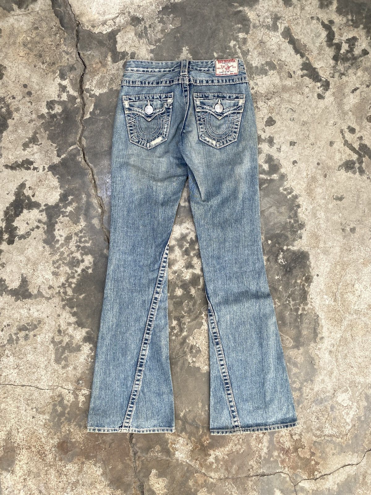 True Religion Flared True Religion Spiral Bootcut Jeans Size 28" / US 6 / IT 42 - 11 Thumbnail