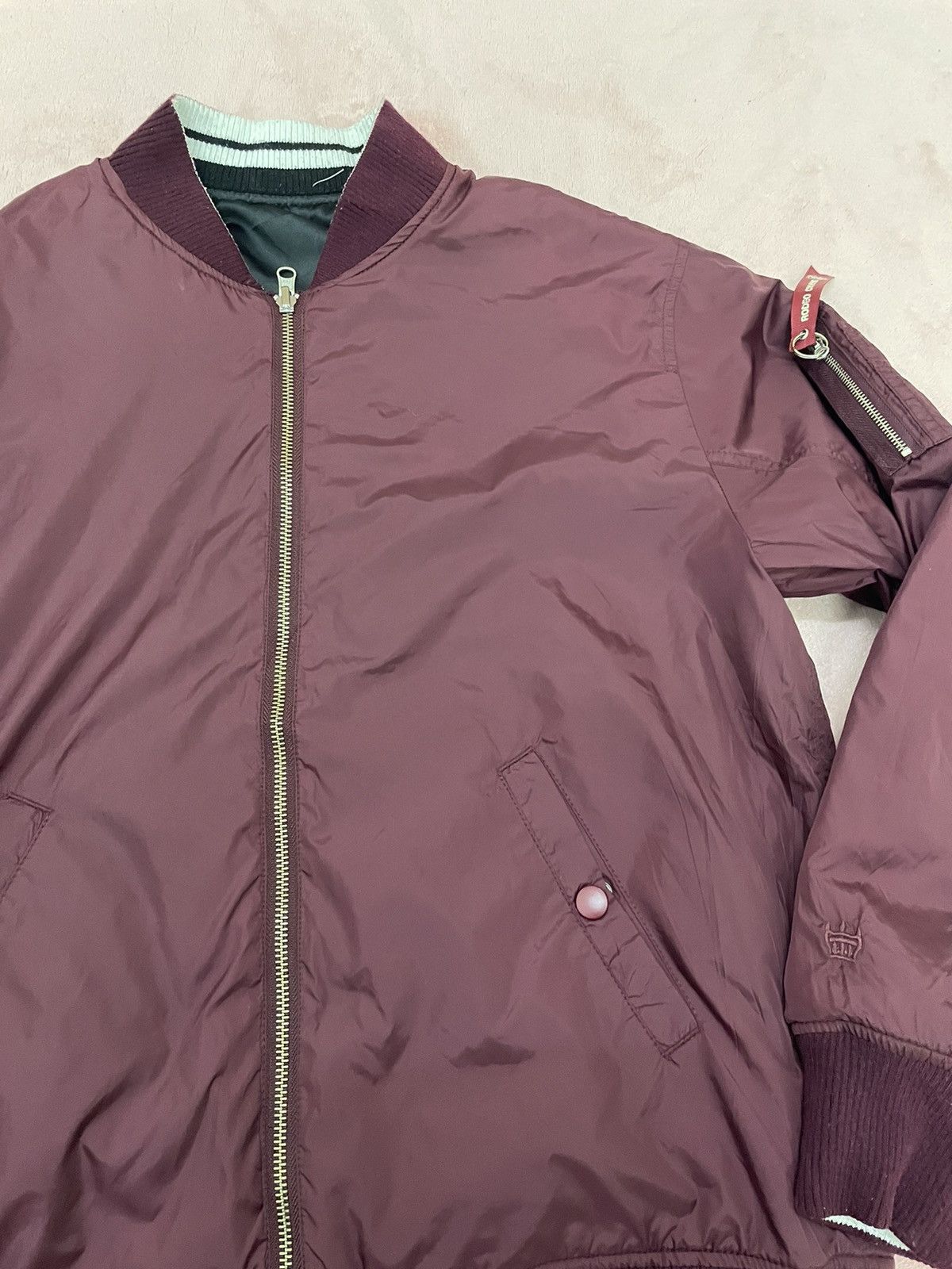 Japanese Brand RODEO CROWN VARSITY REVERSIBLE SUKAJAN JACKET Size US M / EU 48-50 / 2 - 9 Thumbnail