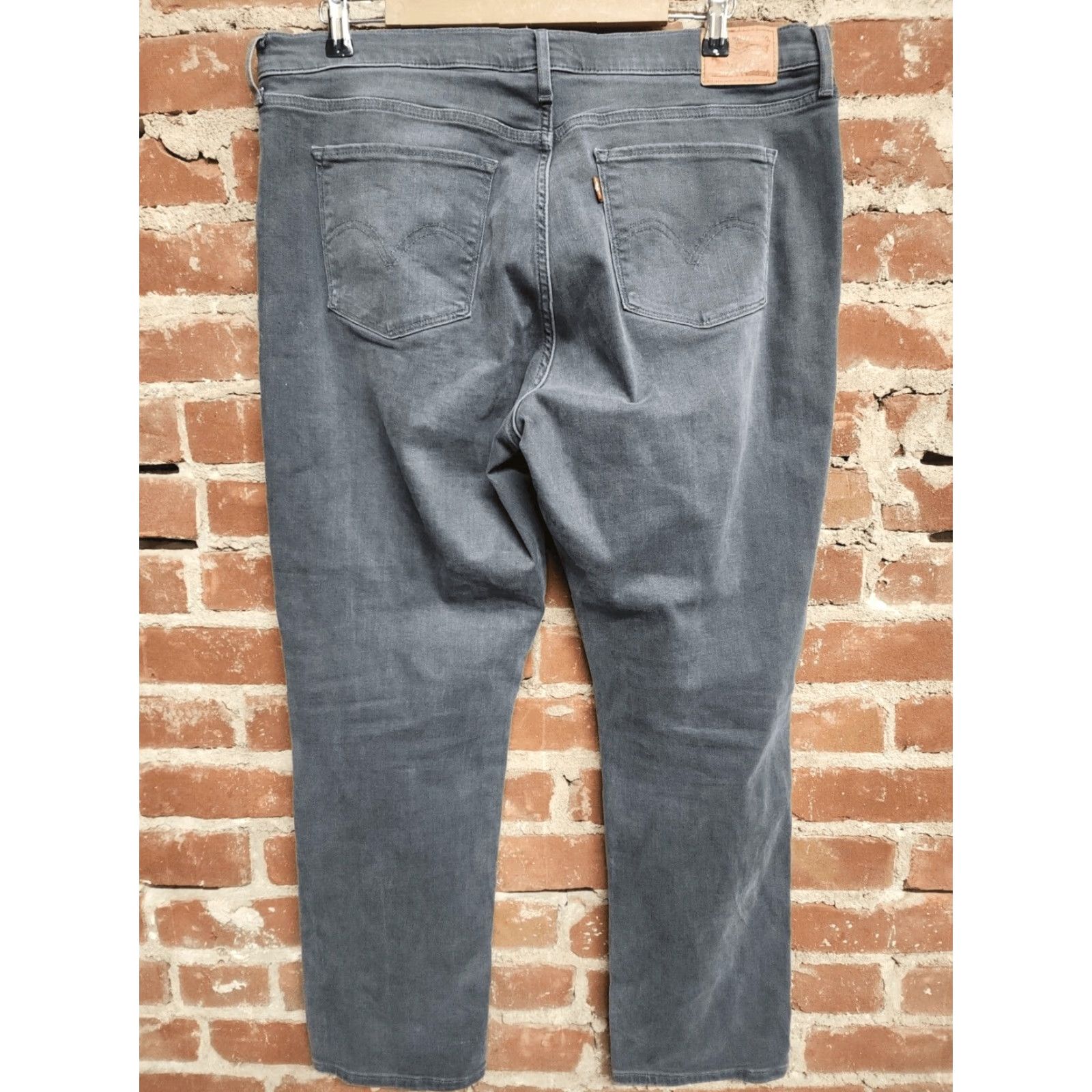Levi's Levi's 511 Jeans Men Gray Straight 33 x 30 5-Pocket Denim Regular Fit Size 33 Size US 33 - 2 Thumbnail