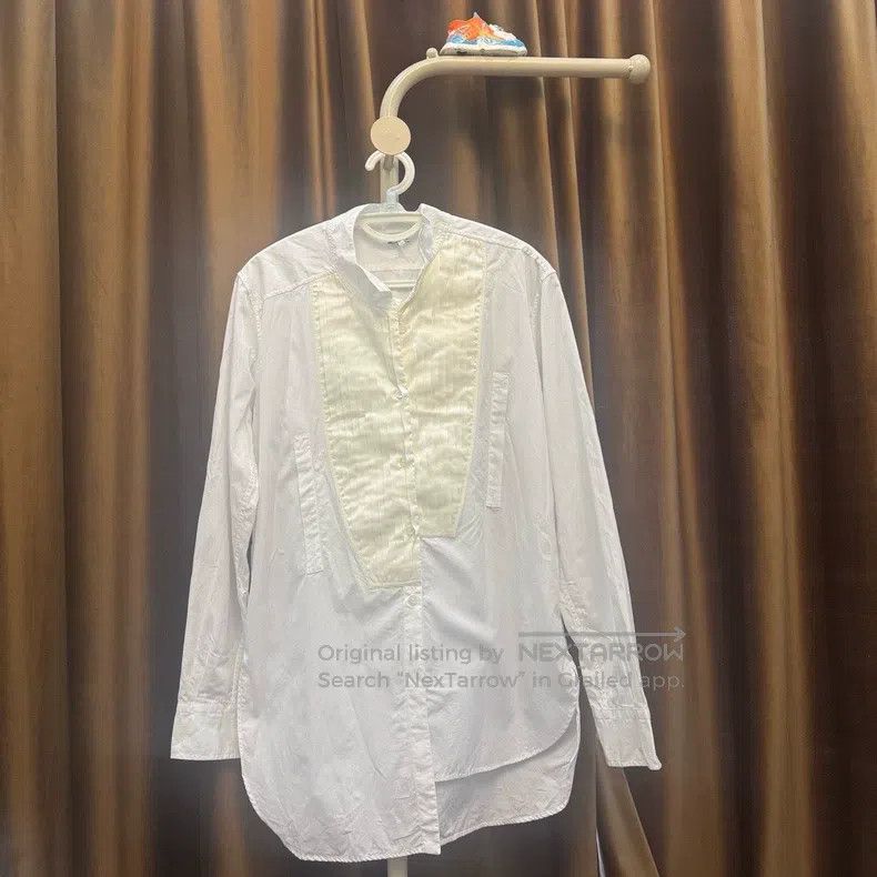Loewe Loewe Color Block Pointed Collar Long Sleeve White Shirt Size XS / US 0-2 / IT 36-38 - 1 Thumbnail
